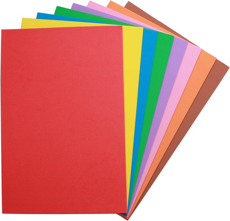 ACTIVITYYA EVA Foam Sheets for Crafts, 8 Assorted Colors, 6 x 9 Inch, 2mm Thick – Craft Foam Paper for DIY Arts and Crafts, School Projects, and More - 8 Pack - Image 1